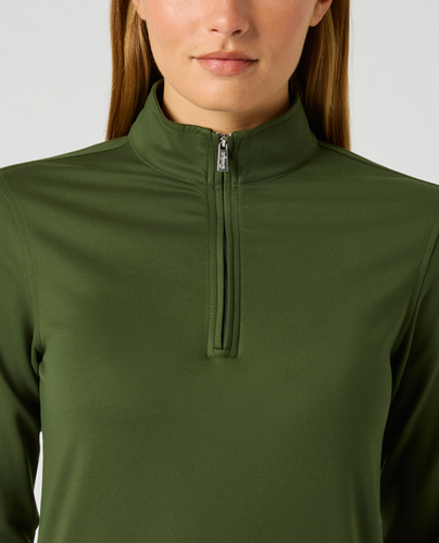 DAILY SPORTS Anna Long Sleeve Half Neck Mid Layer 881 Khakora