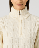 DAILY SPORTS Cable Lined Pullover 885 Ivory