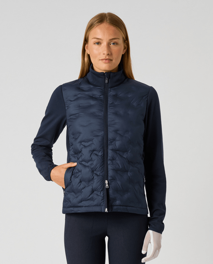 DAILY SPORTS Quilt Hybrid Jacket 923 Navy