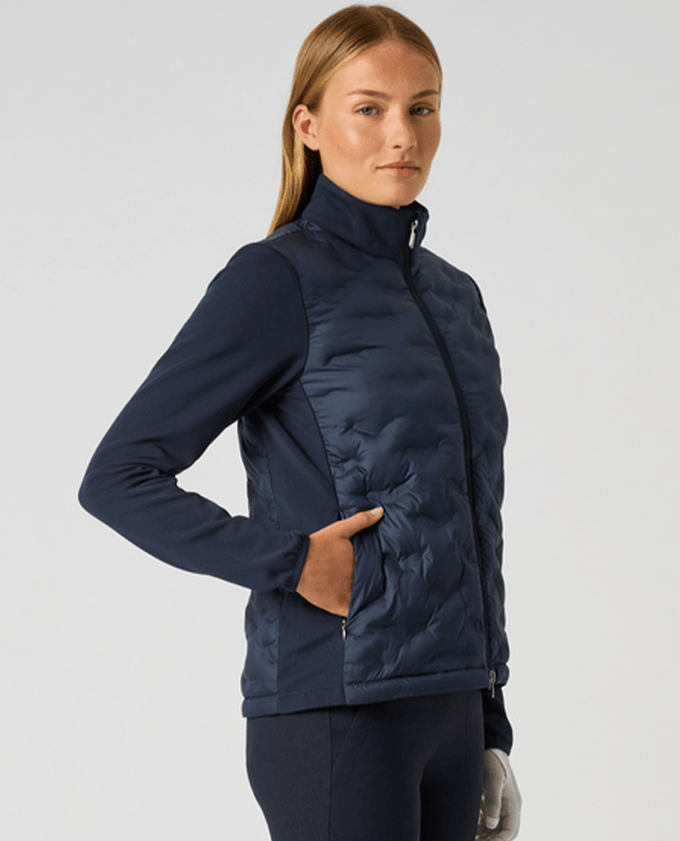 DAILY SPORTS Quilt Hybrid Jacket 923 Navy