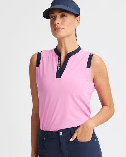 ROHNISCH Abby Sleeveless Polo Fuchsia Pink