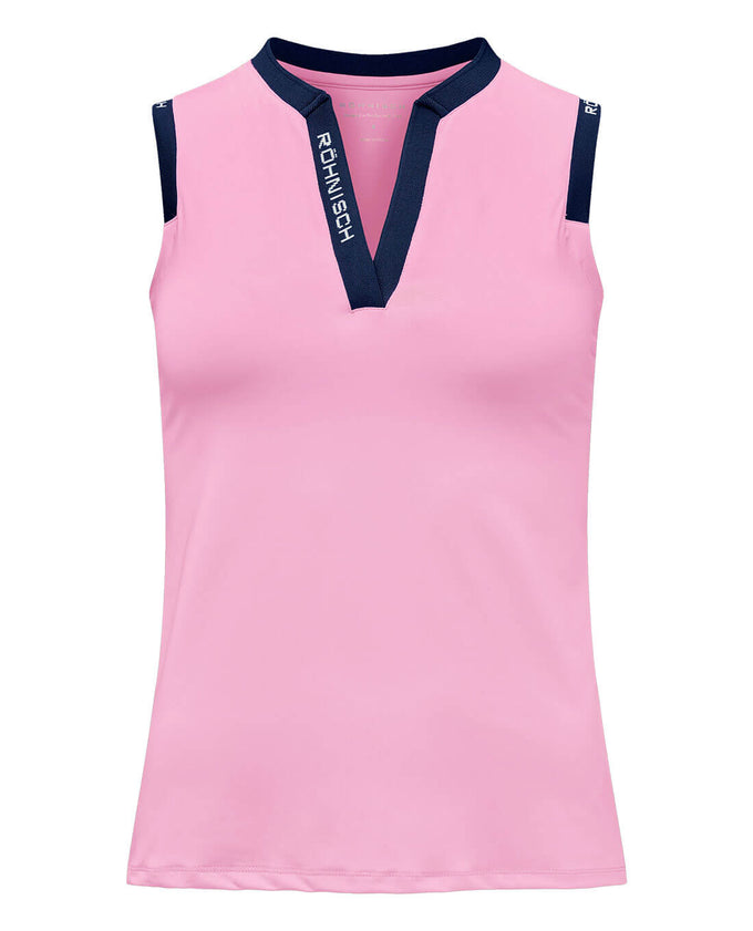 ROHNISCH Abby Sleeveless Polo Fuchsia Pink