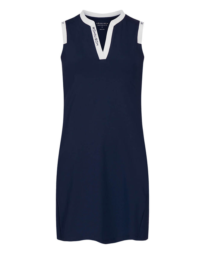 ROHNISCH Abby Sleeveless Dress Navy/White