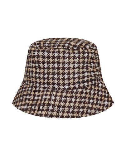 ROHNISCH Bucket Hat Mini Check Brown