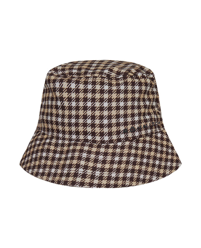 ROHNISCH Bucket Hat Mini Check Brown