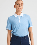 ROHNISCH Abby Polo Micro R Check Blue Dove