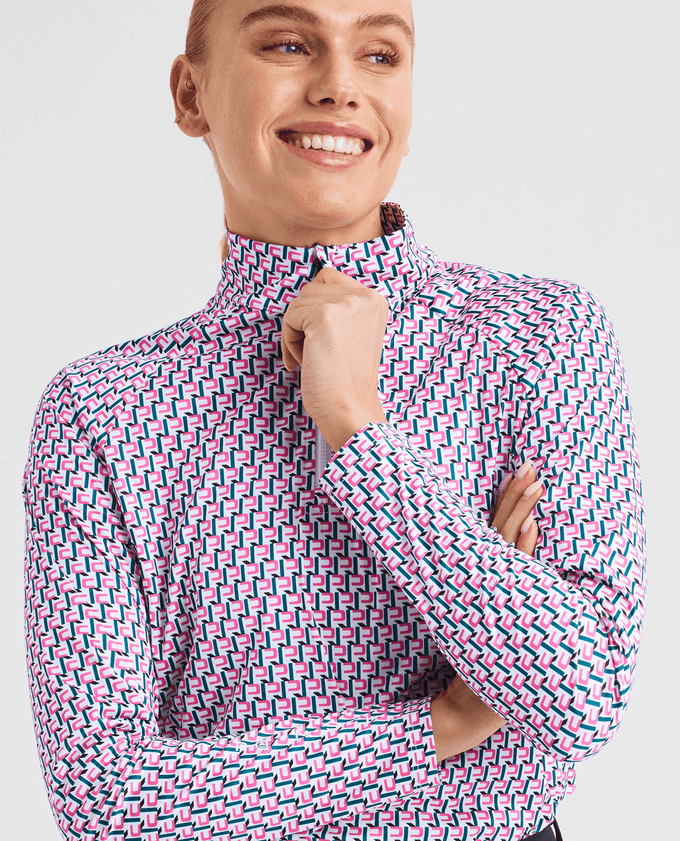 ROHNISCH Addy UV Long Sleeve Top Logo Rose