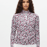 SIZE S or M - ROHNISCH Addy UV Long Sleeve Top Leo Pink/Beet - S / Leo Pink/Beet