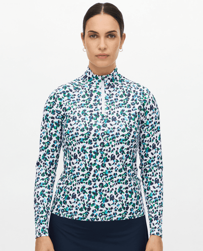 ROHNISCH Addy UV Long Sleeve Top Leo Blue/Green