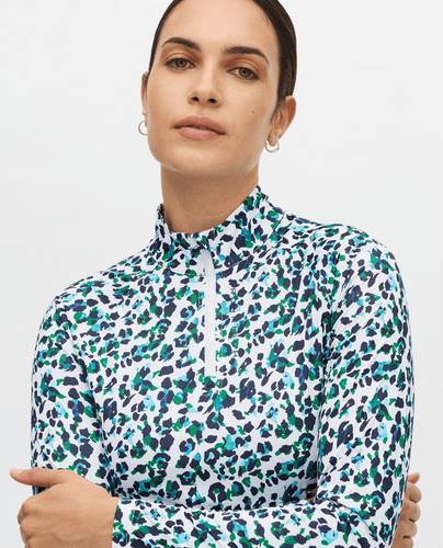 ROHNISCH Addy UV Long Sleeve Top Leo Blue/Green