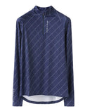 ROHNISCH Addy Long Sleeve Top Navy Logo Argyle