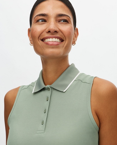ROHNISCH Miriam Sleeveless Polo Lily Pad