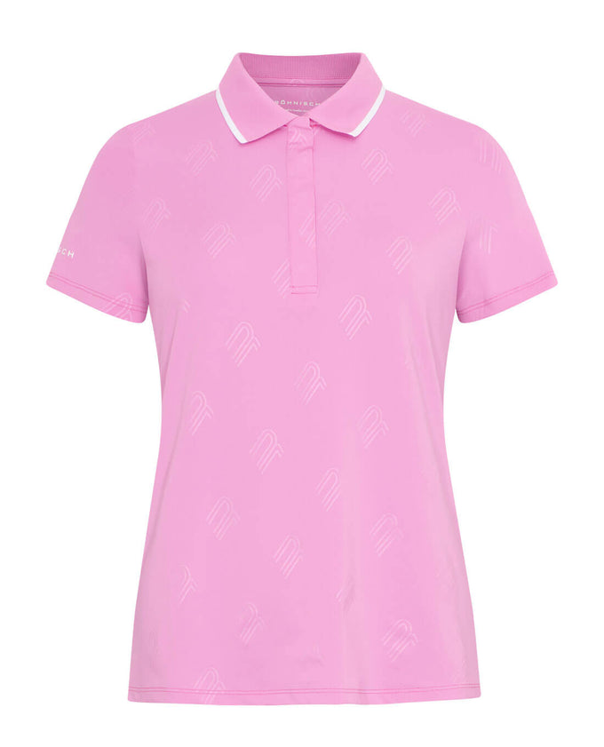 ROHNISCH Deni Polo Fuchsia Pink Print