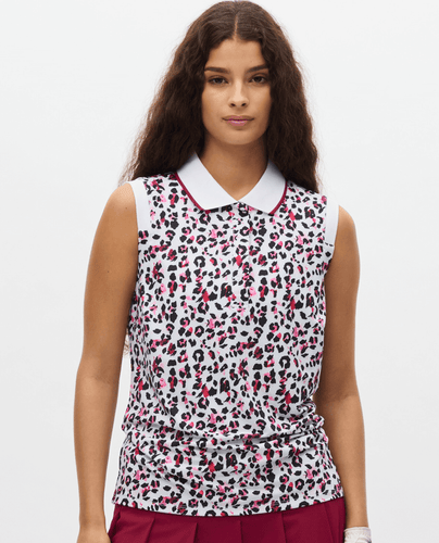 ROHNISCH Deni Sleeveless Polo Leo Pink/Beet