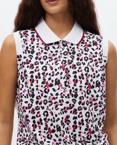 ROHNISCH Deni Sleeveless Polo Leo Pink/Beet