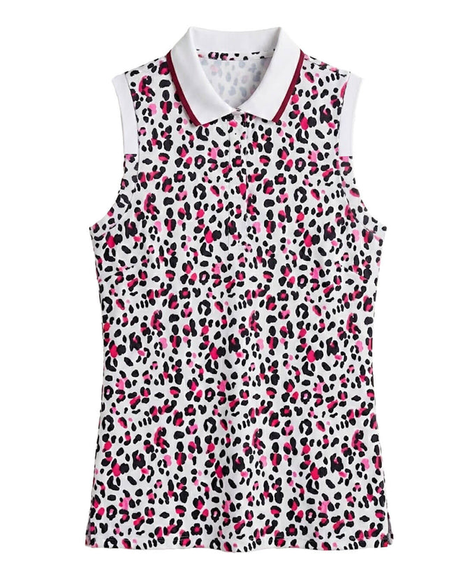 ROHNISCH Deni Sleeveless Polo Leo Pink/Beet