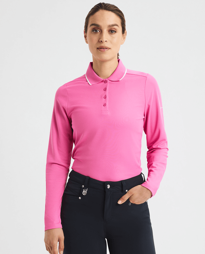 ROHNISCH Miriam Long Sleeve Polo Rose