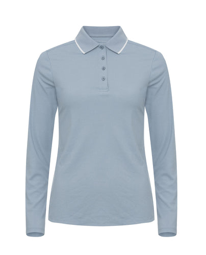 ROHNISCH Miriam Long Sleeve Polo Dove Blue