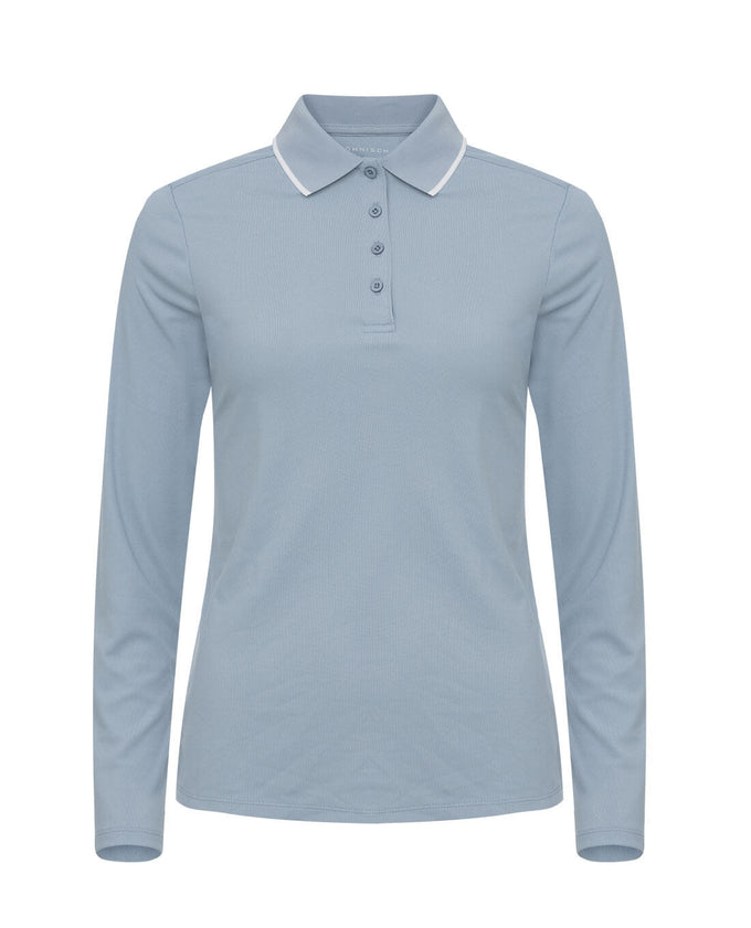 ROHNISCH Miriam Long Sleeve Polo Dove Blue