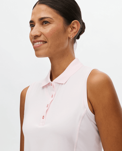 ROHNISCH Nicky Sleeveless Polo Cradle Pink