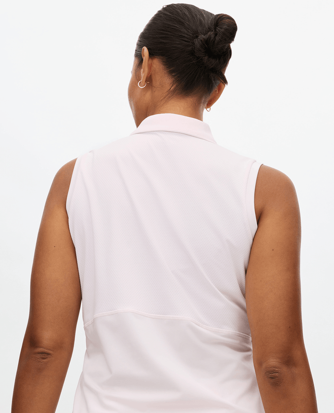 ROHNISCH Nicky Sleeveless Polo Cradle Pink