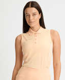 ROHNISCH Abby Sleeveless Polo Monogram Peach