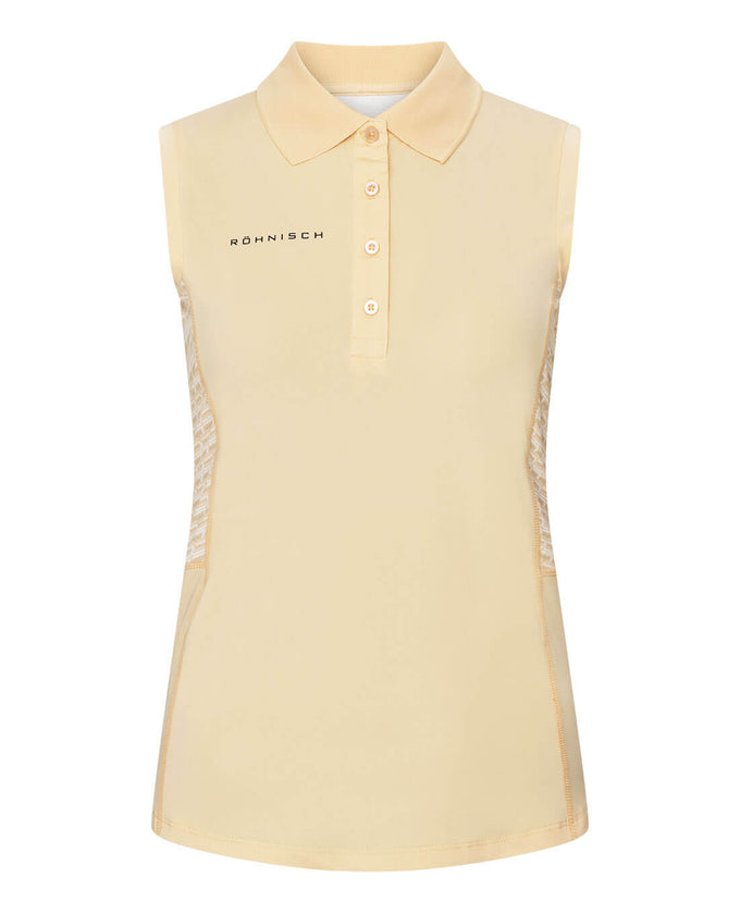 ROHNISCH Abby Sleeveless Polo Monogram Peach