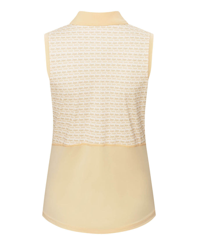 ROHNISCH Abby Sleeveless Polo Monogram Peach