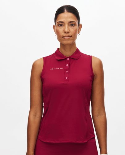 ROHNISCH Nicky Sleeveless Polo Beet Red