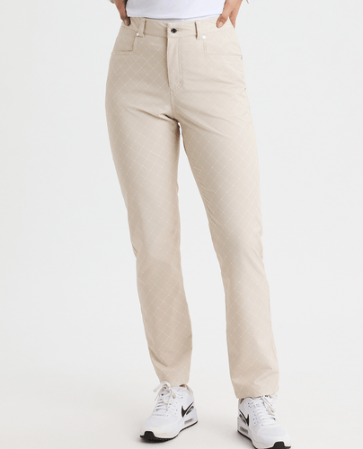 ROHNISCH Chie Brushed Winter Trouser 30'' Micro R Check Oat