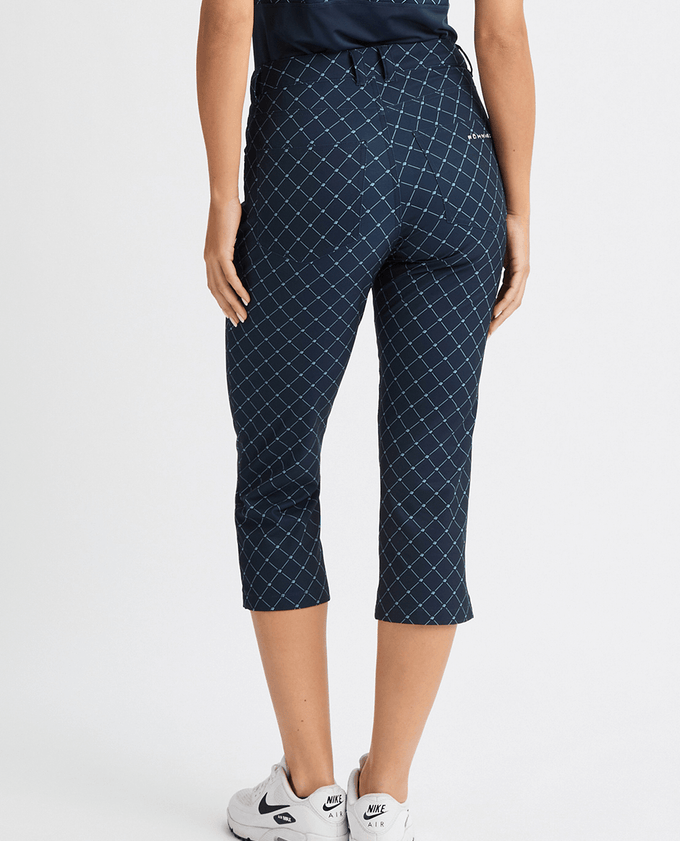 ROHNISCH Chie Comfort Capri Micro R Check Navy