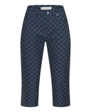 ROHNISCH Chie Comfort Capri Micro R Check Navy