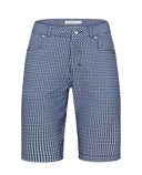 ROHNISCH Chie Comfort Bermuda Minicheck Skyway