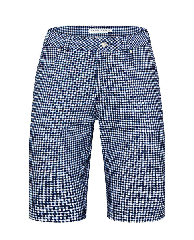 ROHNISCH Chie Comfort Bermuda Minicheck Skyway