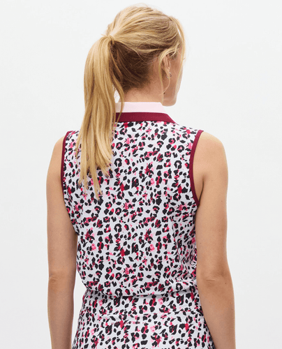 ROHNISCH Essential Sleeveless Polo Fuchsia Leo Pink/Beet