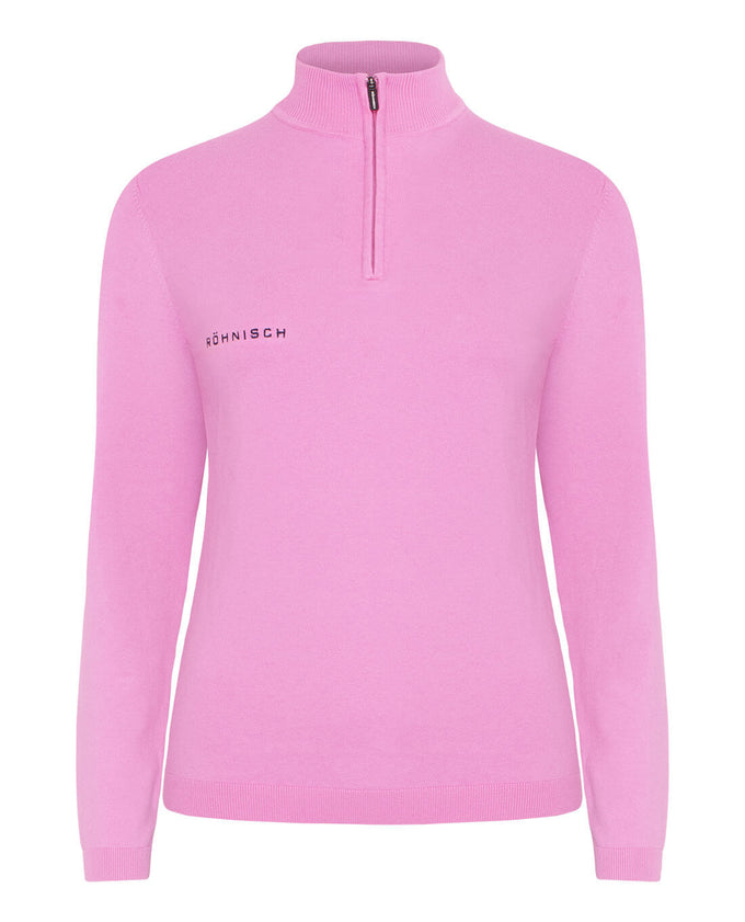 ROHNISCH Kora Knitted Half Zip Fuchsia Pink