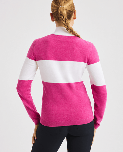 ROHNISCH Kora Knitted Half Zip Rose