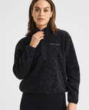 ROHNISCH Thermal Half Zip Fleece Grey Leo Print