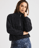 ROHNISCH Thermal Half Zip Fleece Grey Leo Print