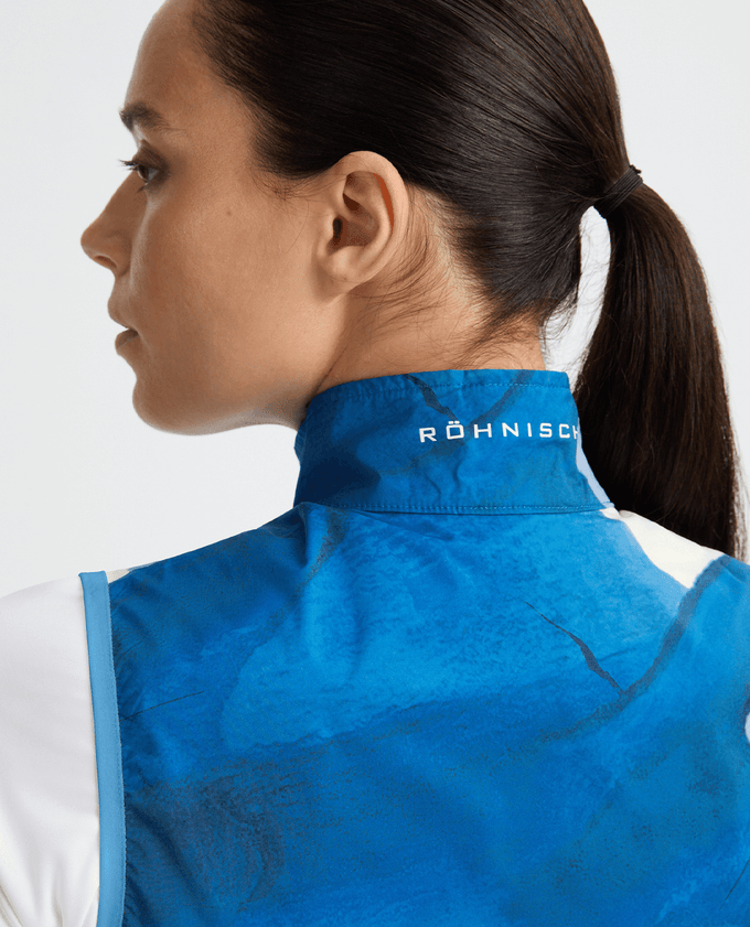 ROHNISCH Packable Ultralight Vest Blue Aquarelle