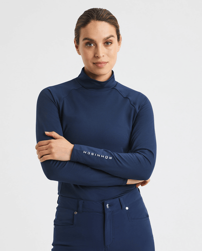 ROHNISCH Warm High Collar Top Navy