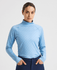 ROHNISCH Warm High Collar Top Micro R Check Dove Blue