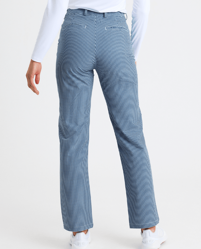 ROHNISCH Fairway Brushed Winter Trouser 30'' Mini Check Navy