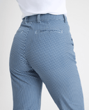 ROHNISCH Fairway Brushed Winter Trouser 30'' Mini Check Navy