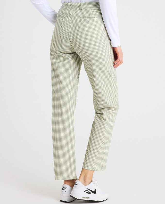 ROHNISCH Fairway Brushed Winter Trouser 30'' Mini Check Sage