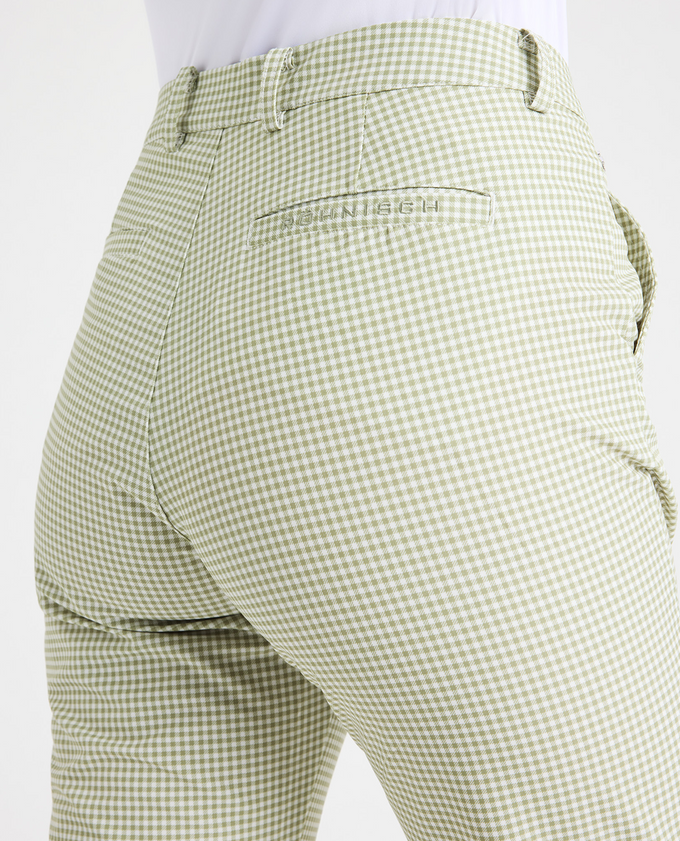 ROHNISCH Fairway Brushed Winter Trouser 30'' Mini Check Sage