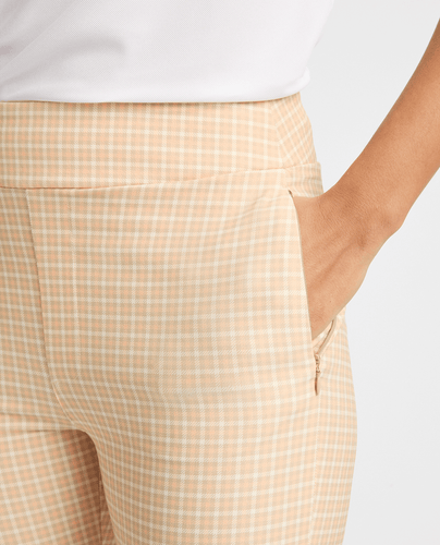 ROHNISCH Grace Ankle Trouser Mini Check Peach