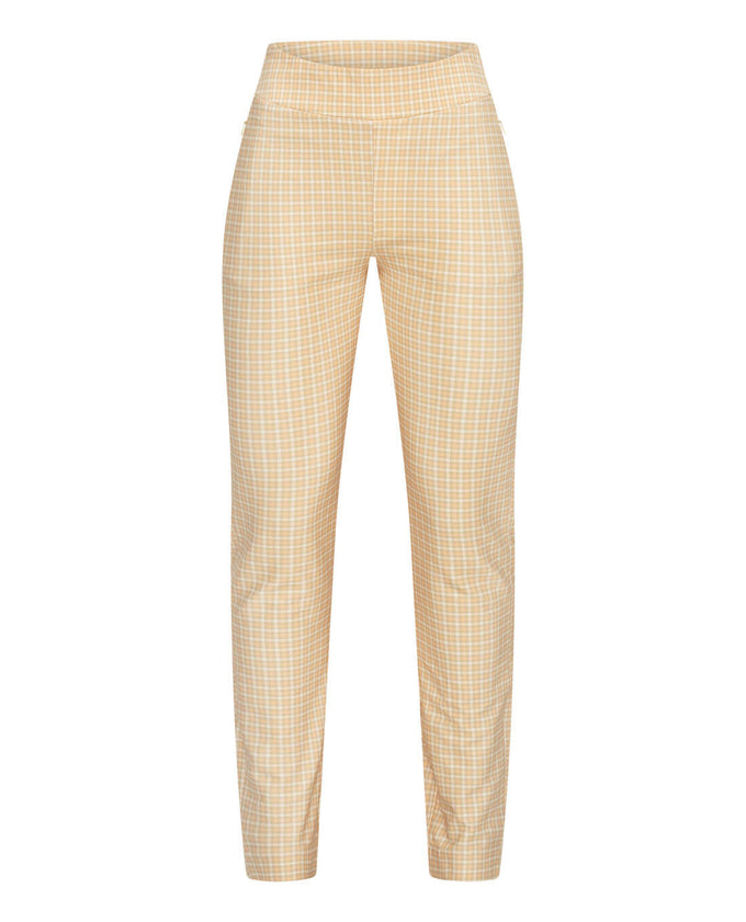 ROHNISCH Grace Ankle Trouser Mini Check Peach