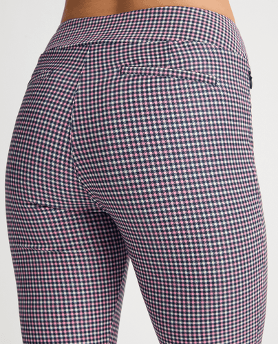 ROHNISCH Grace Ankle Trouser Mini Check Pink