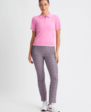 ROHNISCH Grace Ankle Trouser Mini Check Pink